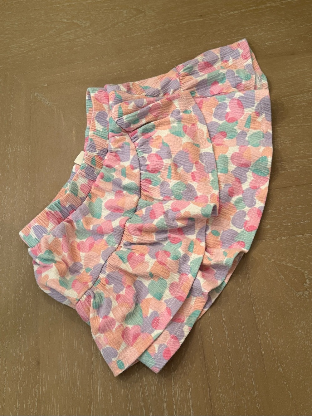 Crewcuts Pastel Heart Ruffle Skirt in Pink, Purple, Mint